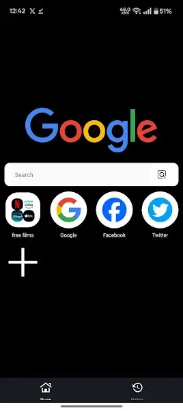 Screenshot of Cat Browser Secure Browsing